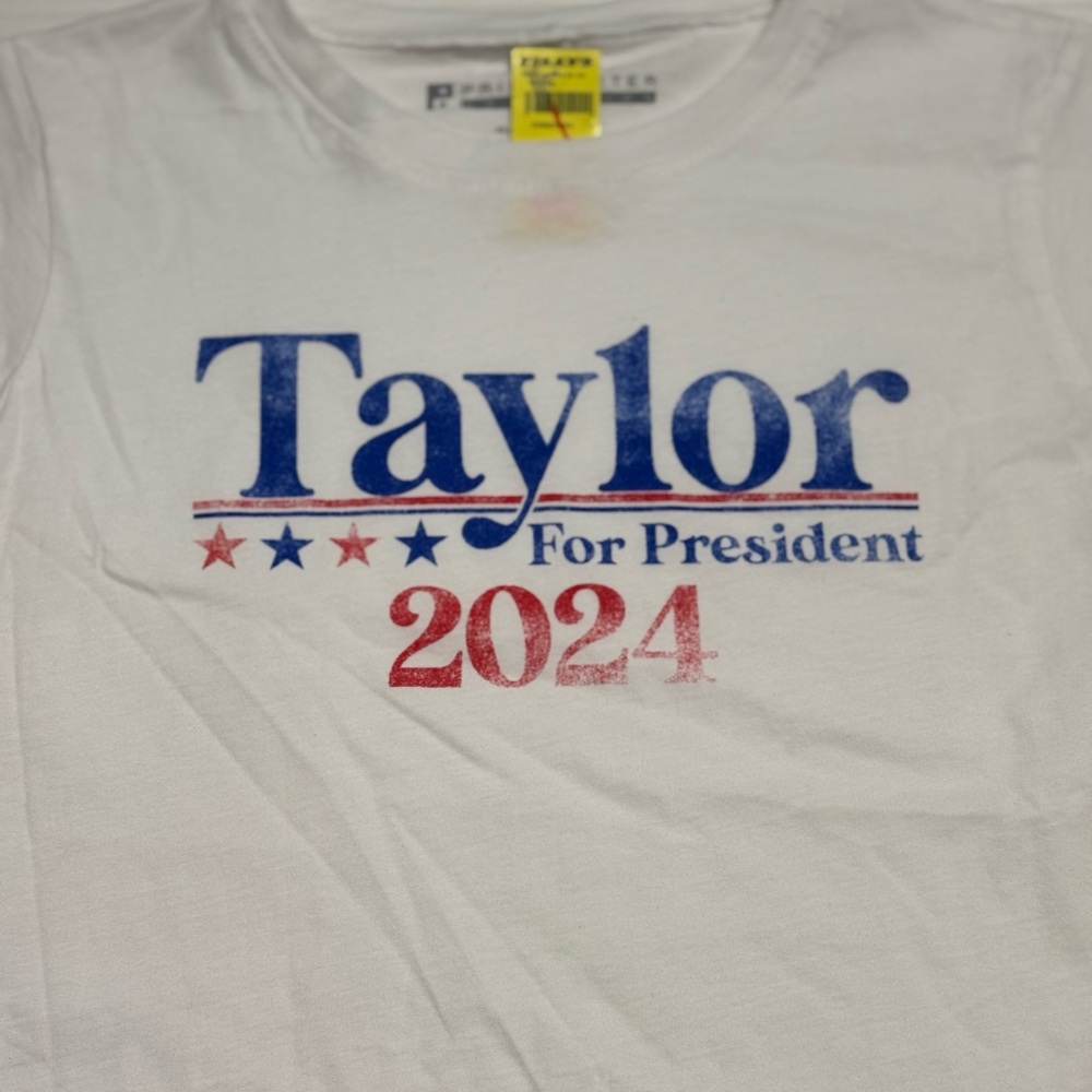 Taylor Kids White Tee with Red and Blue Graphic - Picture 2 of 6